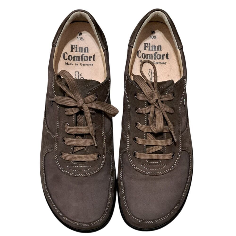 Finn Comfort Made In Germany Lace Up  Womens Comfort Shoes Size 10.5 Brown